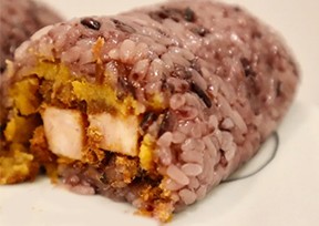 今日份早餐，超級(jí)簡(jiǎn)單咸蛋黃肉松粢飯團(tuán)